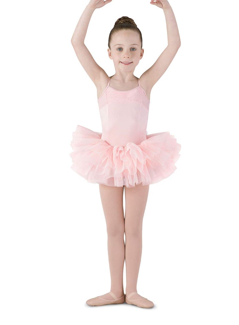 Mirella Girl's Corset Back Camisole Dance Tutu Dress - Image 1